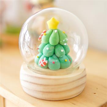 粘土聖誕樹diy手工材料包兒童親子解壓萬聖聖誕節手工活動禮物