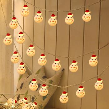 圣誕節裝飾品串燈led裝飾滿天星櫥窗裝飾戶外防水圣誕老人雪人燈