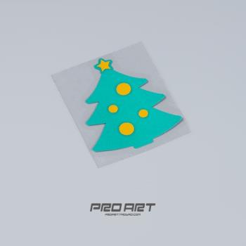 PROart創意 圣誕節特賣 圣誕樹 可愛車貼節日車帖玻璃窗貼反光貼