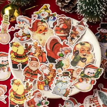 圣誕節手賬貼紙卡通可愛圣誕老人水杯手機手帳貼畫萬圣節日裝飾品