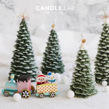 CANDLE.LAB |立體圣誕節圣誕樹DIY香薰石膏蠟燭擴香手工硅膠模具