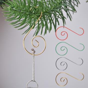 圣誕節裝飾S型掛鉤金銀紅綠彩色不銹鋼鉤子圣誕樹裝扮掛件小鉤子