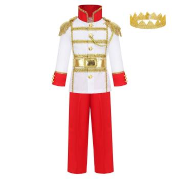 萬圣節cosplay白馬王子表演服