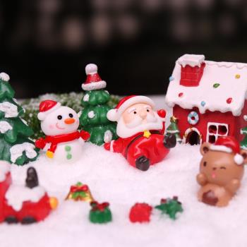 圣誕節系列圣誕老人雪人小動物家居裝飾品禮品桌面蛋糕裝飾小擺件