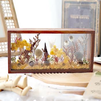 【成品】永生花中空干花相框實木裝飾擺件畫框標本圣誕節生日禮物