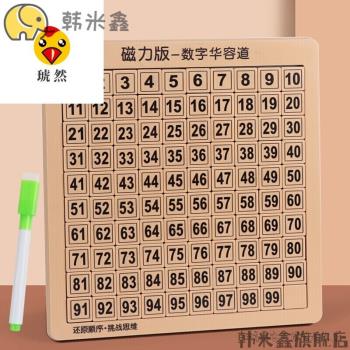 聖誕節人！數字華容道磁力磁鐵滑動拼圖兒童邏輯思維力數學動腦玩