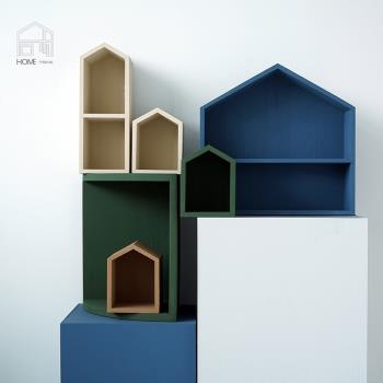 莫蘭迪色家居飾品 房子造型軟裝擺件創意現代簡約北歐輕奢工藝品