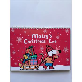 寶寶小鼠波波圣誕節安靜書魔術貼成品早教英語啟蒙圣誕節禮物