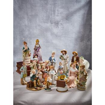 瓷娃娃可愛陶瓷偶ins復古風手工藝品創意家居歐式小奢華中古擺件