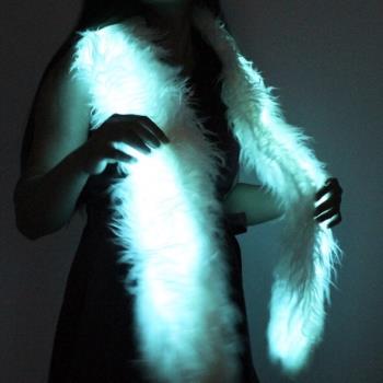 LED圍巾保暖新奇創意閃光毛絨