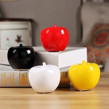 景德鎮陶瓷工藝品小擺件家居裝飾品簡約現代創意客廳蘋果生日禮物