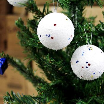 五角星小鈴鐺白色雪花球圣誕樹