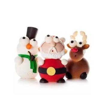 意大利Silikomart 立體小動物巧克力模具 圣誕老人雪人泰迪兔子象