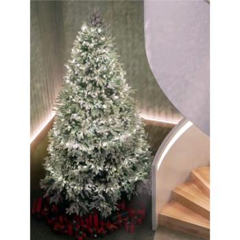 新款美版PE松針加密 圣誕樹 豪華櫥窗加密雪圣誕樹仿真樹聖誕樹