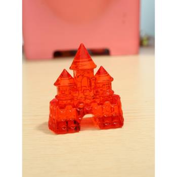 塑料仿水晶透明城堡模型小男女孩子過家家游戲道具獎勵寶石禮品