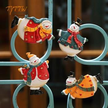 圣誕節老人節日氛圍可愛喜氣磁性冰箱貼家居裝飾品貼飾新年藝術貼