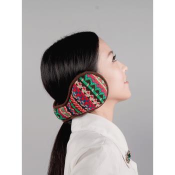 冬季新品毛線提花系列保暖耳罩