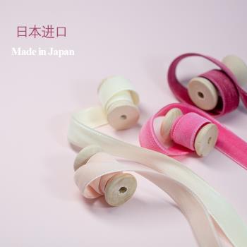 日本進口雙面絲絨圣誕絲帶裝飾帶手工DIY材料天鵝絨緞帶織帶發飾