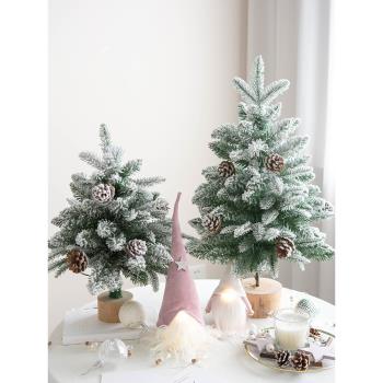 Hromeo 45/60cm桌面圣誕樹植絨小樹家用桌面圣誕樹圣誕樹桌面裝飾