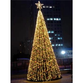 大型圣誕樹4米5米6米8米10米3米框架圣誕樹酒店商場場景圣誕裝飾