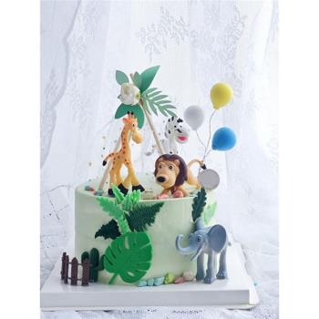 葉子模具龜背葉巧克力硅膠立體創意小恐龍擺件生日蛋糕裝飾插牌