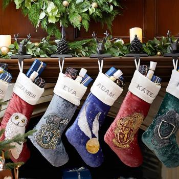 HP哈利波特霍格沃茲格蘭芬多斯萊特林海德薇圣誕襪子收納袋禮物袋