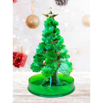 魔法迷你圣誕樹紙樹開花diy澆水生長結晶樹創意手工裝飾禮物玩具
