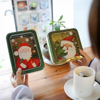開窗圣誕鐵盒禮品盒 長方形正方形膠片鐵盒烘焙曲奇餅干盒 禮物盒