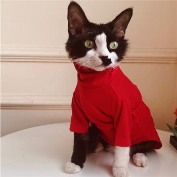 SPHYNXPLANET德文貓斯芬克斯無毛貓衣服冬季保暖可愛圣誕貓咪衣服