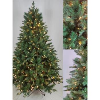 外貿加密混合圣誕樹 LED發光圣誕樹 家用仿真PE PVC加密圣誕樹