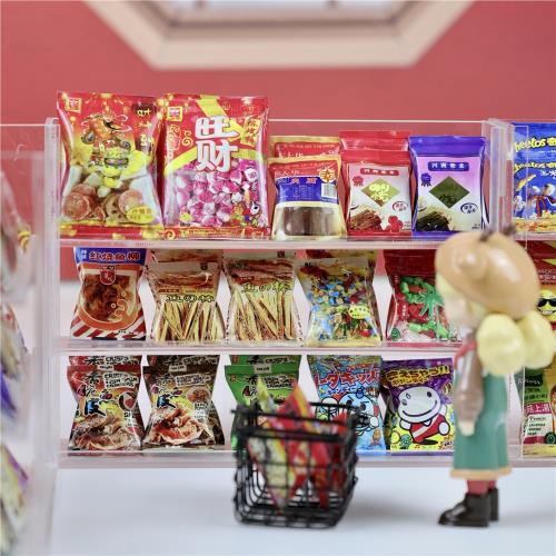 不能吃迷你零食店玩具微縮內有食玩仿真小零食模型6-12分bjd娃屋