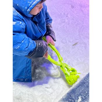 新款兒童玩雪工具小雪球夾子夾雪神器模具下雪雪地打雪仗玩具沙灘