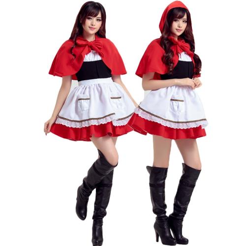 小紅cos帽服角色扮演cosplay服裝萬圣節服裝圣誕節日衣服圣誕套裝