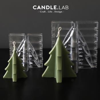 CANDLE.LAB | 蠟燭用立體聖誕樹PC模具透明硬質塑膠合模模具