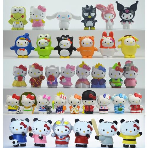 HelloKitty凱蒂貓公仔玩具KT貓手辦玩偶擺件烘焙蛋糕裝飾圣誕禮物