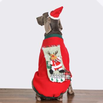 狗狗衣服大型犬冬季紅色寵物聖誕冬裝拉布拉多保暖金毛薩摩耶衣服