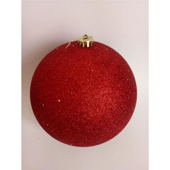 20cm圣誕樹裝飾球亮光亞光閃粉球電鍍球彩球櫥窗酒店晚會場景布置