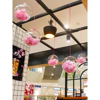 亞克力球空心透明球塑料球店鋪裝飾商場創意吊球圣誕裝飾透明圓球