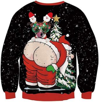 Top 3D printed Christmas sweatshirt上衣3D印花男士圣誕運動衫
