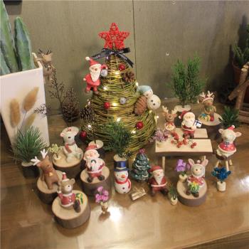 【美物】仰望星空圣誕系列全套組合玩偶桌面擺件裝飾動物卡通可愛