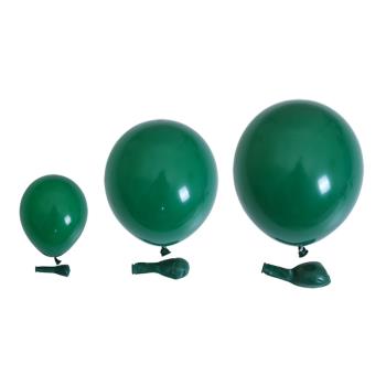 外貿風車牌5寸10寸12寸森林系主題墨綠色圣誕綠氣球裝飾生日派對