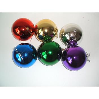 10cm圣誕樹掛件/圣誕球/電鍍球/鏡面球/彩球/場地道具圣誕裝飾