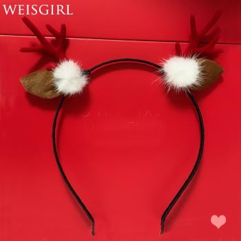 【圣誕發箍系列】cosplay圣誕節日裝扮發箍頭飾麋鹿耳發箍