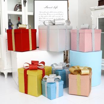 商場櫥窗陳美擺件布置道具新年春節裝飾品禮包禮盒禮物盒攝影道具