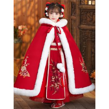 中國風兒童古裝過年冬季加厚漢服