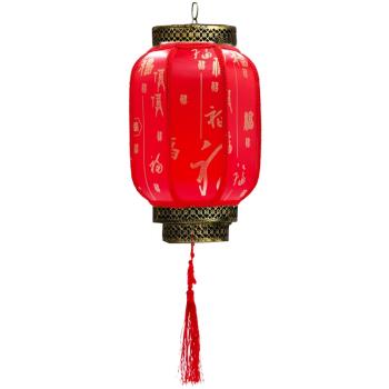 羊皮燈籠戶外裝飾防水廣告吊燈中式酒店茶樓火鍋店冬瓜燈全銅燈籠