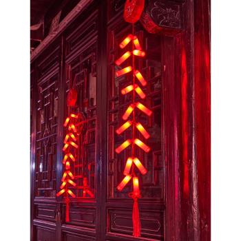 模擬電子鞭炮家用爆竹春節免插電響過年新年蛇年裝飾元旦炮仗佈置