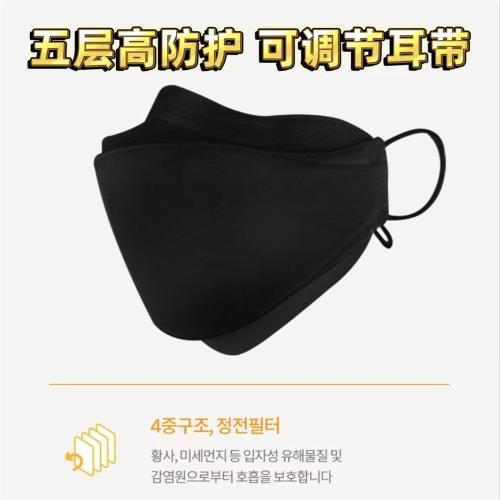 SD韓國kf94口罩立體3d口罩5層女高顏值2022新年一次性防病塵正品