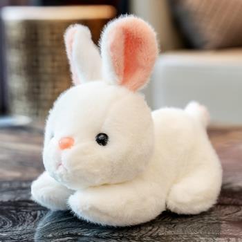 可愛仿真小白兔玩偶兔年吉祥物公仔兔子毛絨玩具公司年會新年禮物