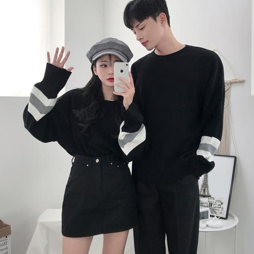 disoo情侶裝秋冬款2024冬季新款新年特別的套裝外套高級感毛衣